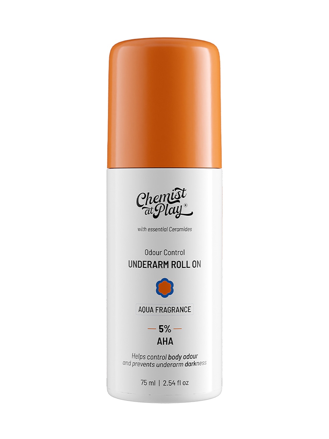 Chemist at Play Aqua Fragrance Underarm Roll On Deodorant with 5% AHA 