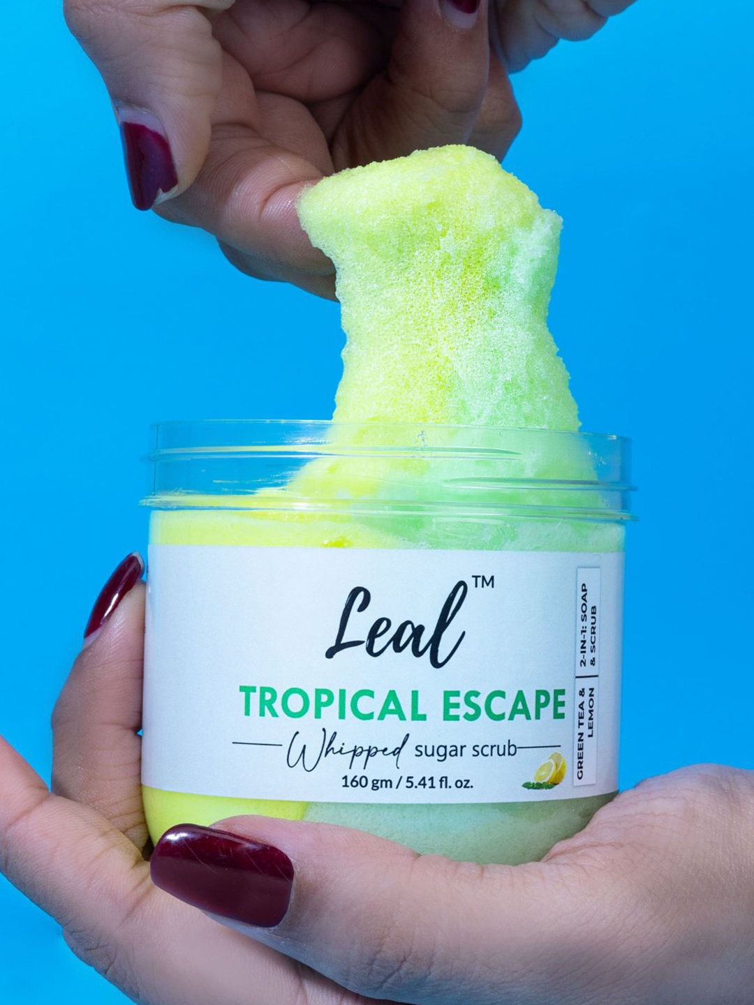 

Leal Cosmetics Tropical Escape Green Tea Sugar Scrub - 200 g