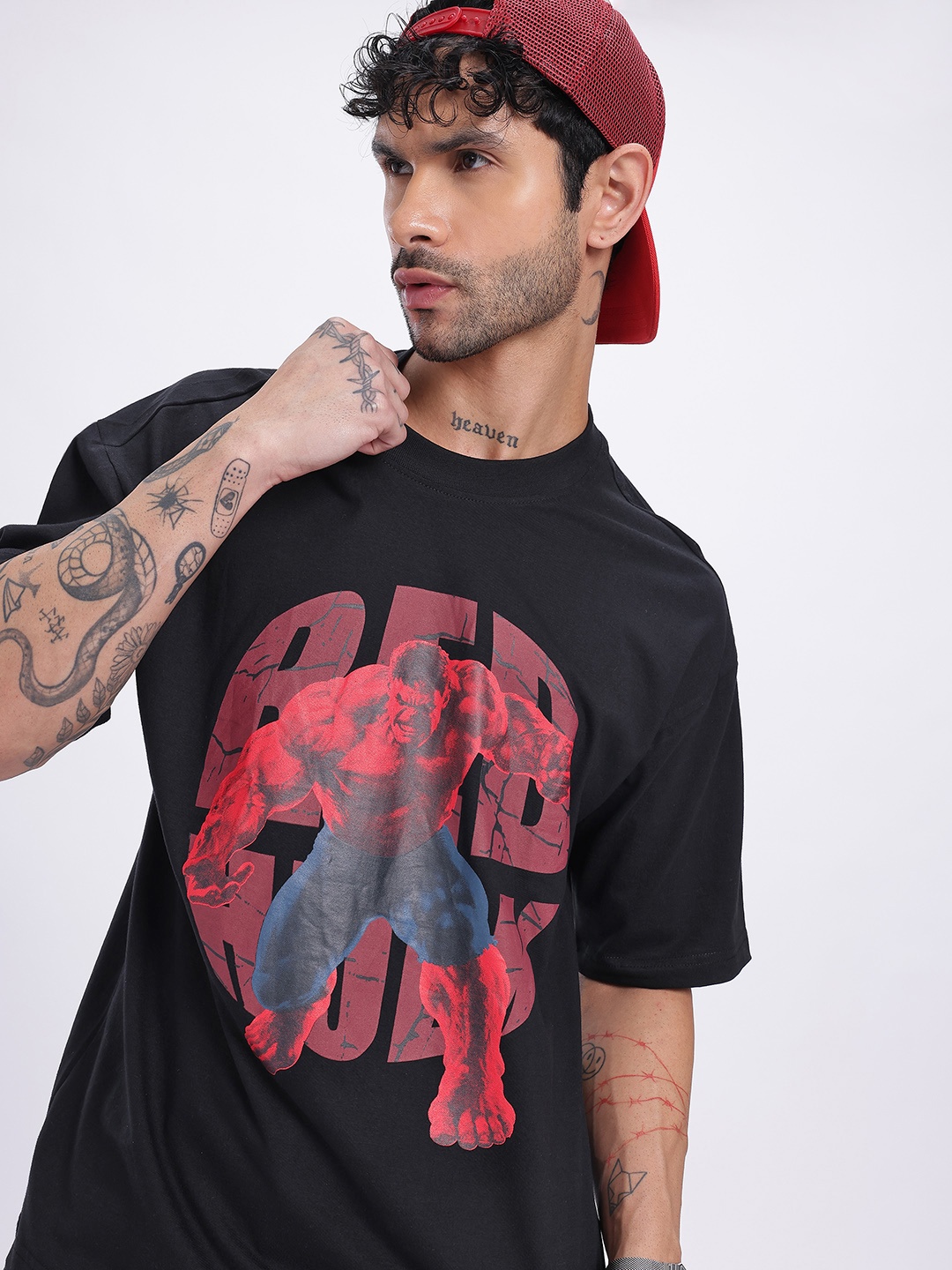 

glitchez Hulk Mode Oversize T-shirt, Black