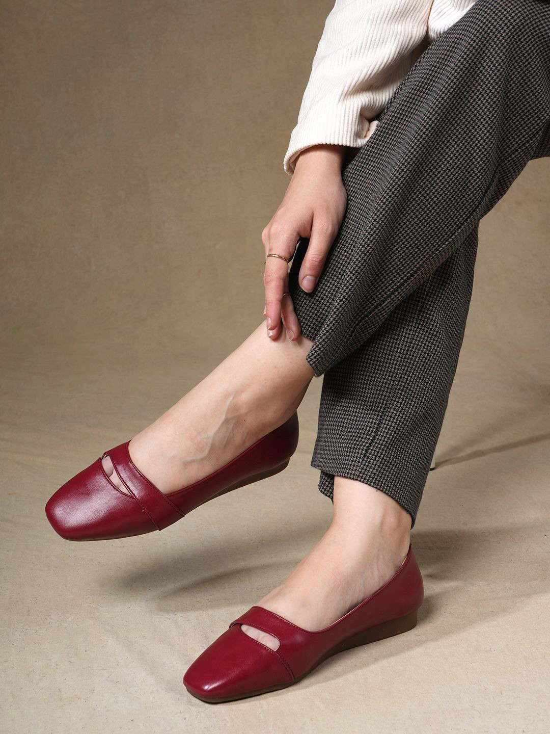 

Chemistry Women Ballerinas Flats, Red