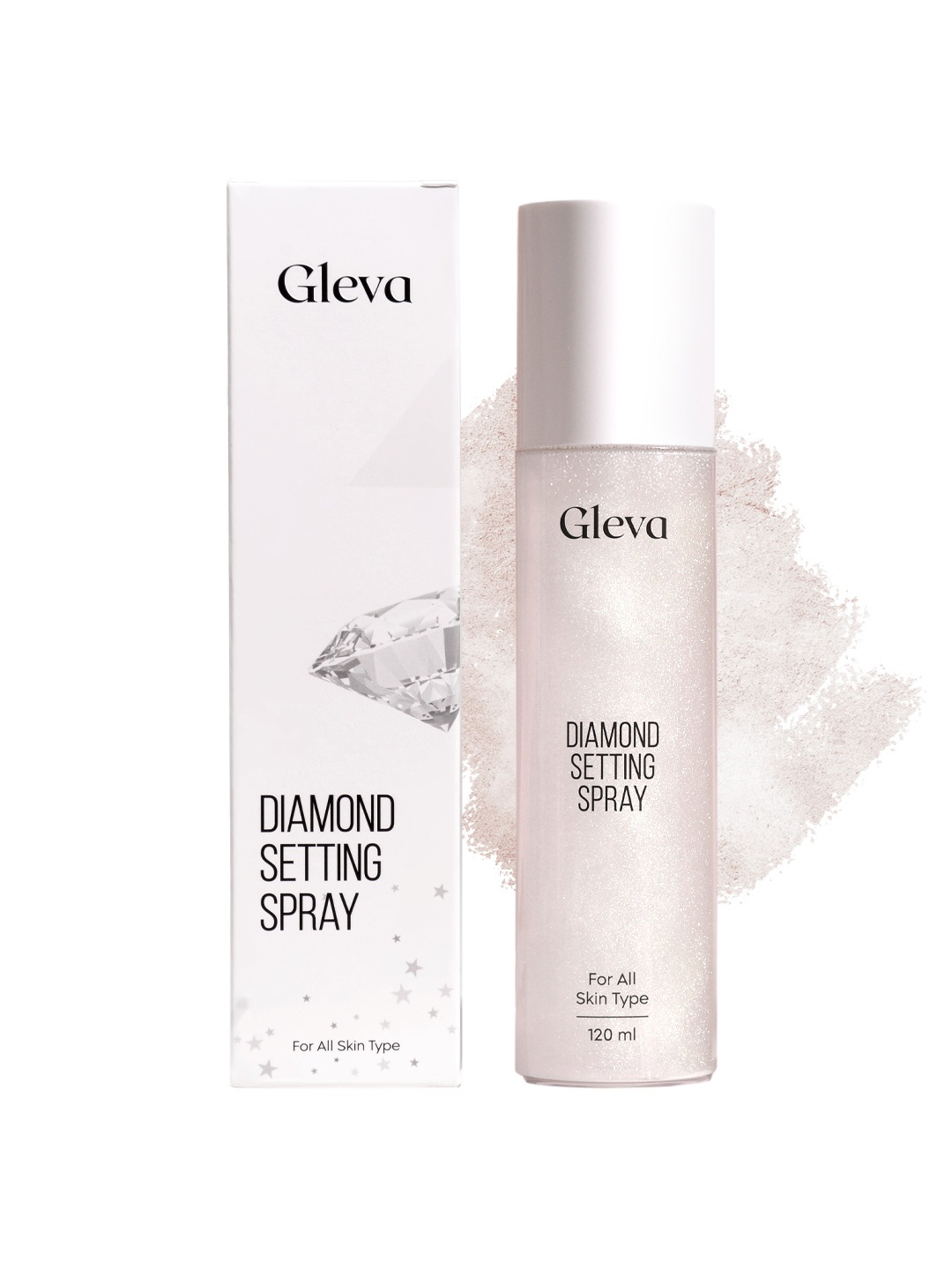 

Gleva Long Lasting Diamond Setting Spray 120ml - Iced Out, Silver