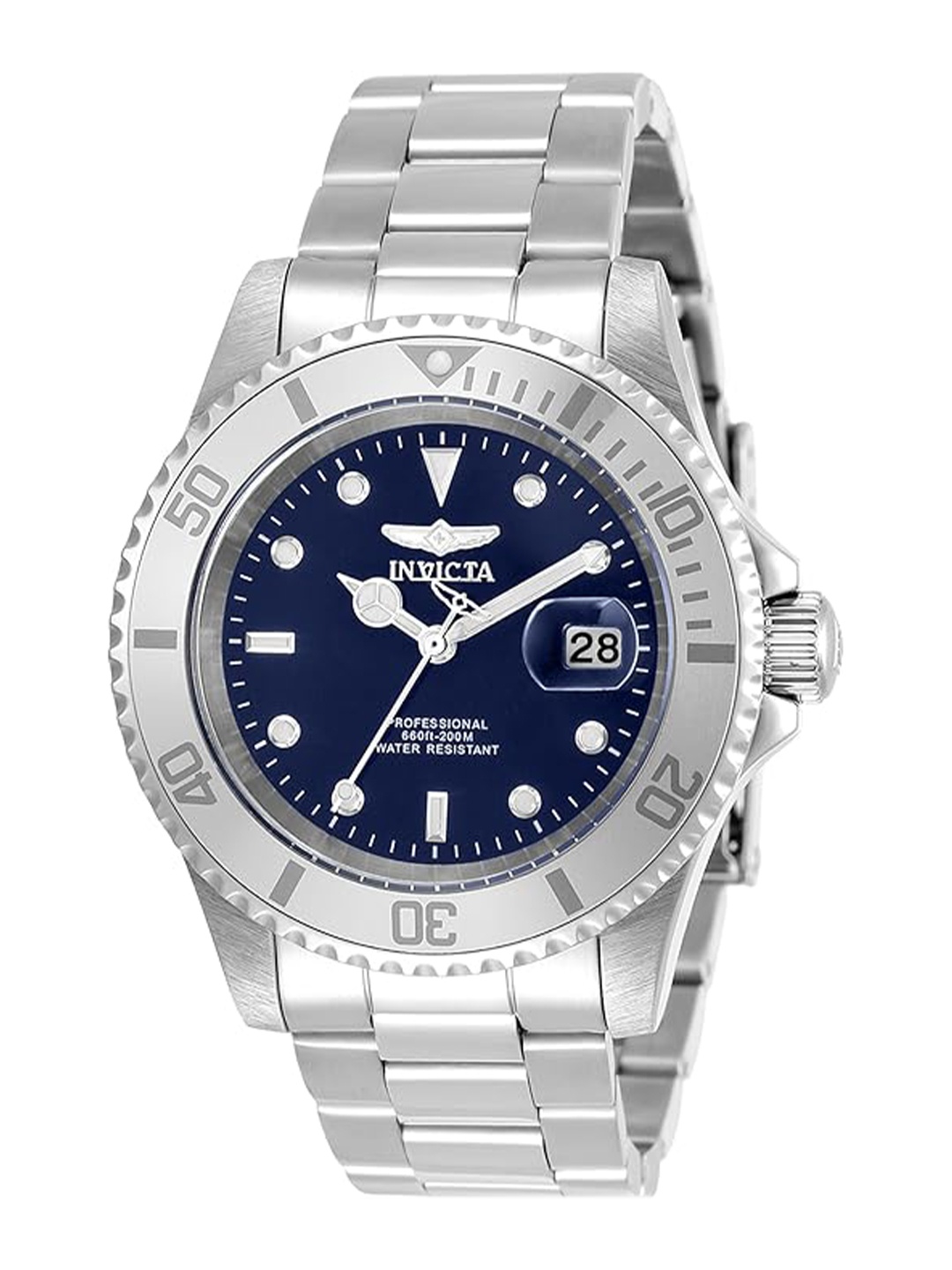 

Invicta Men Dial & Stainless Steel Bracelet Style Straps Analogue Watch 34023, Silver