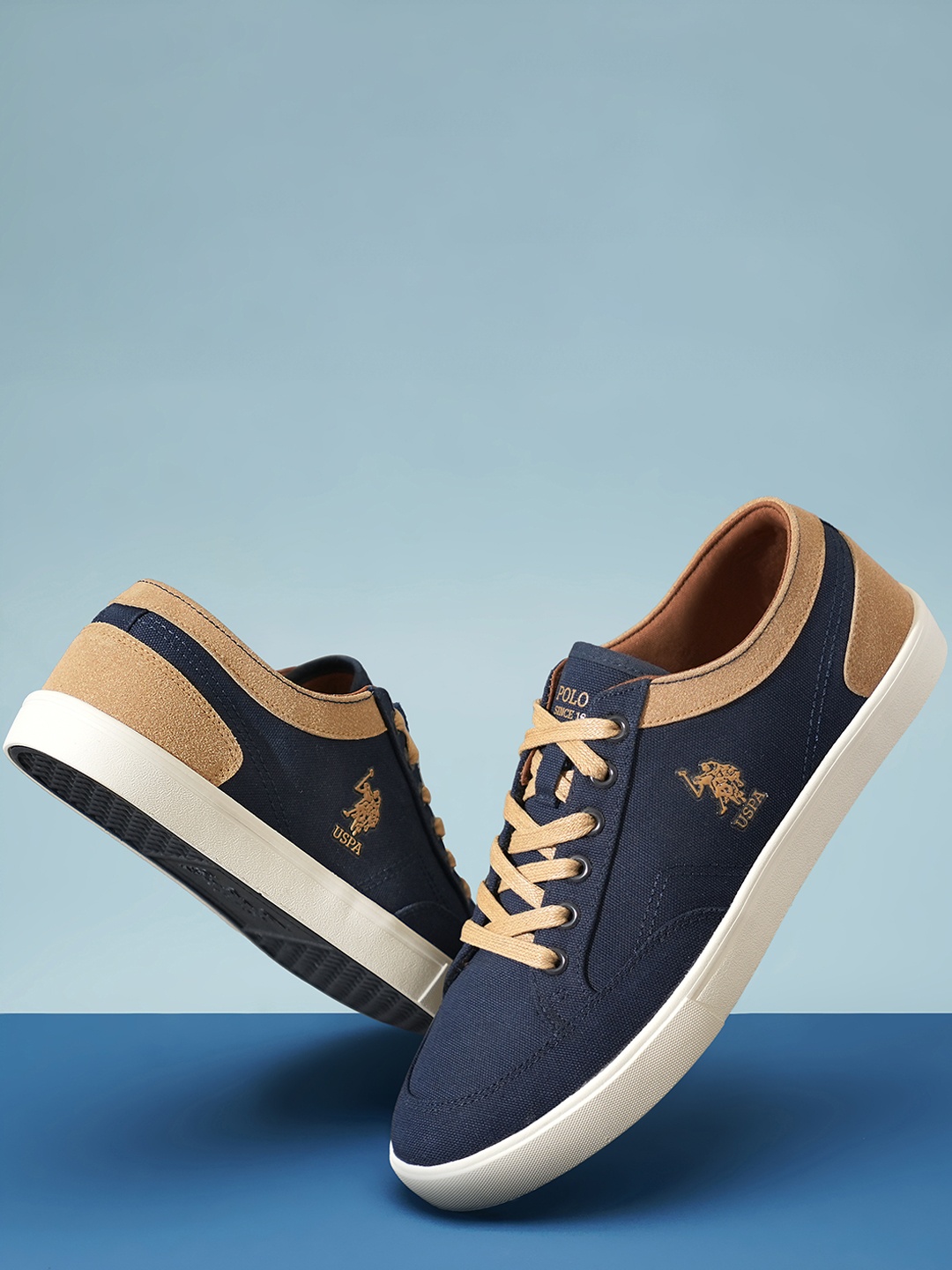 

U.S. Polo Assn. Men Lace-Ups Sneakers, Navy blue