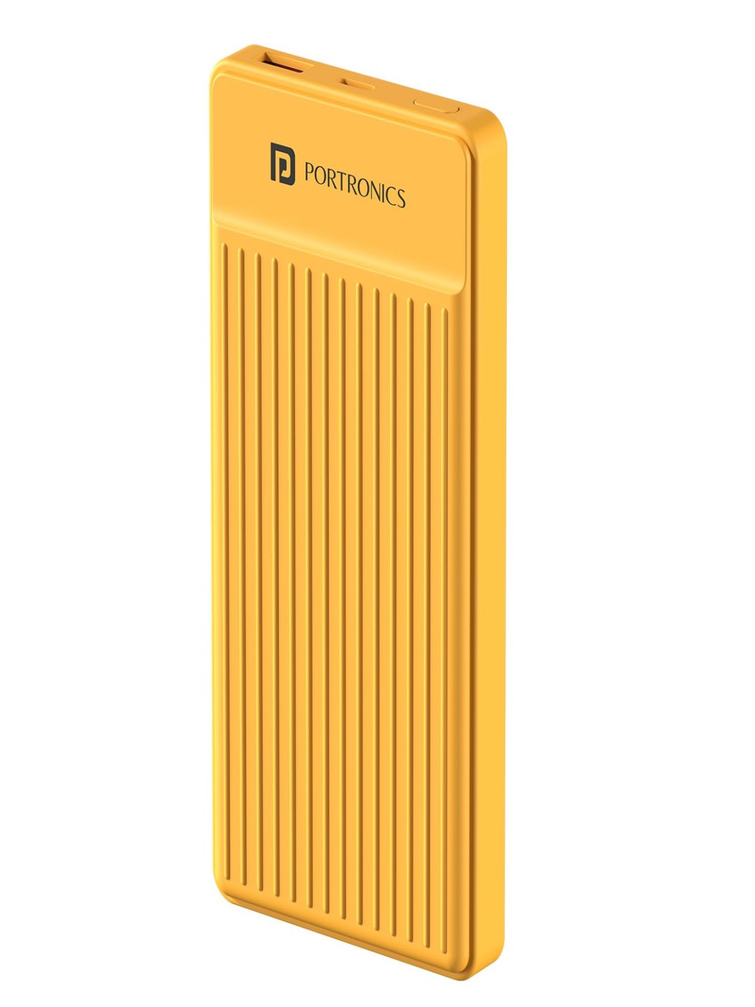 

Portronics Luxcell B12 10,000mAh Ultra Slim Power Bank with USB-A Output Port & Type C, Yellow