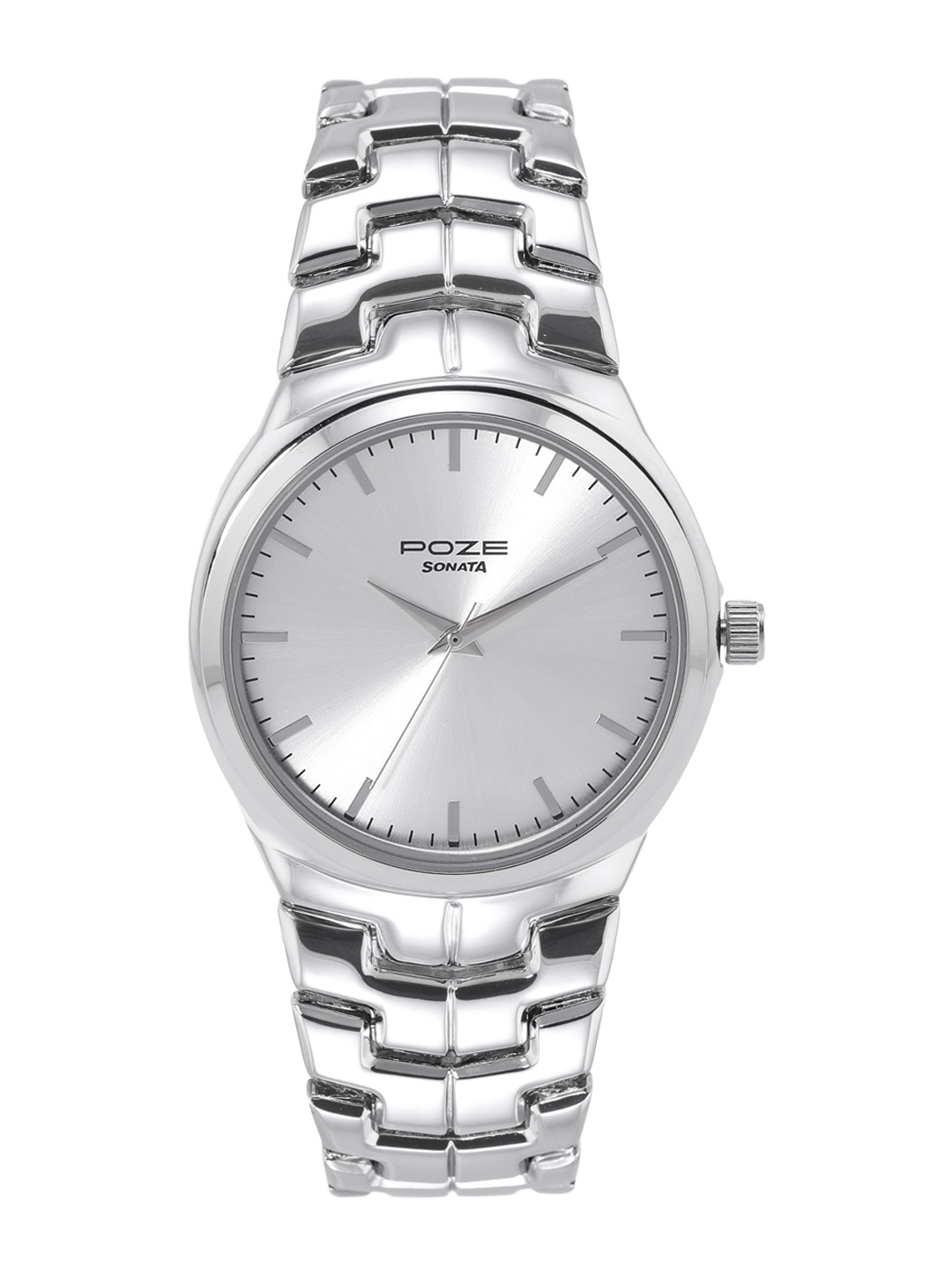 

Sonata Poze Drop 4 Men Bracelet Style Straps Analogue Watch SP70051SM02W, Silver
