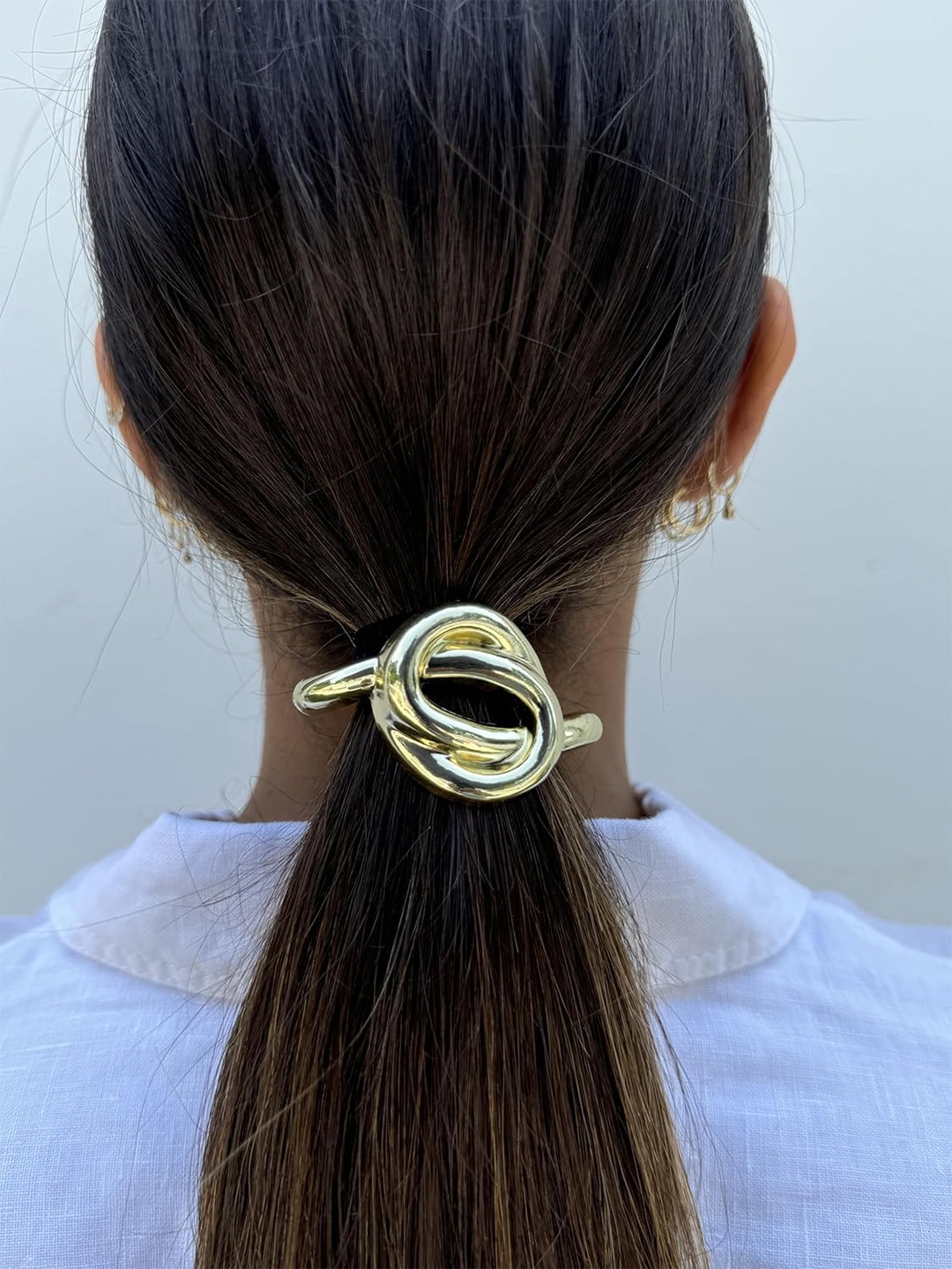

fabula Women Embellished Ponytail Holders, Gold