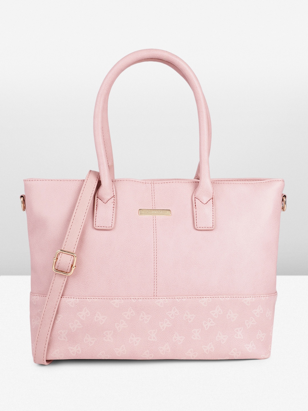 

Caprese Printed Structured Shoulder Bag, Pink