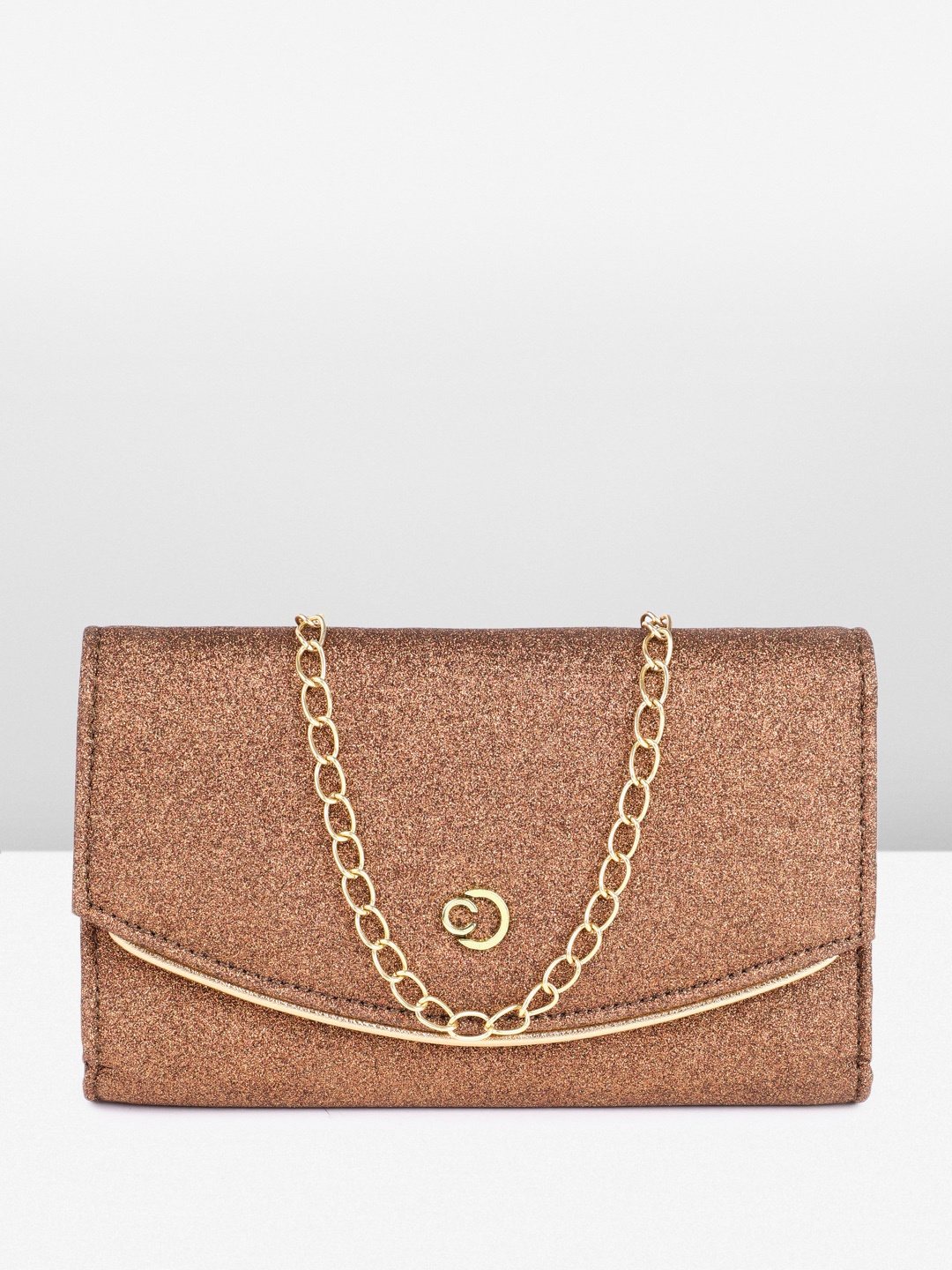 

Caprese Embellished Envelope Clutch, Copper