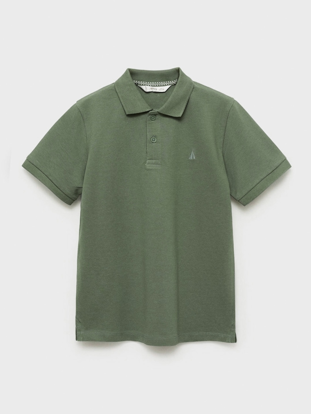 

Mango Kids Boys Pure Cotton Polo T-shirt, Green