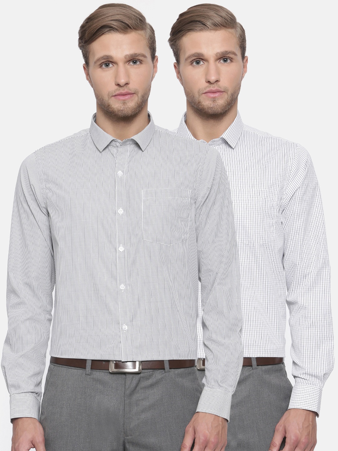 

Excalibur Men Assorted Pack of 2 Contemporary Fit Formal Shirt