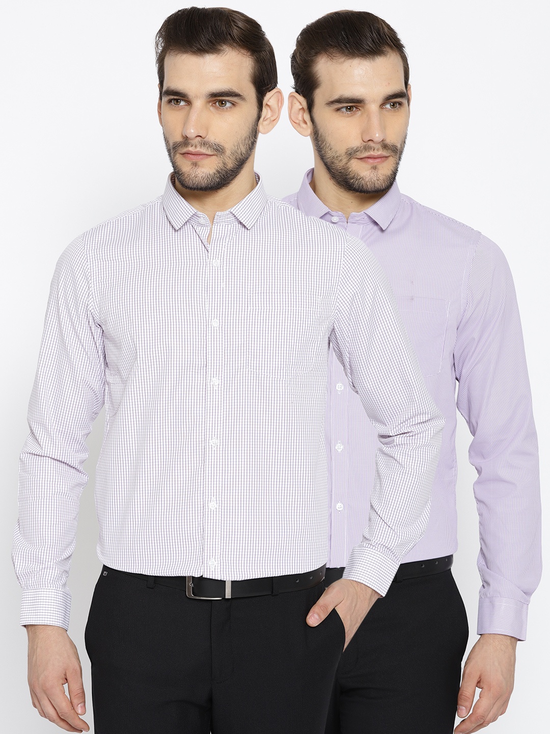 

Excalibur Men Pack of 2 Assorted Formal Shirts