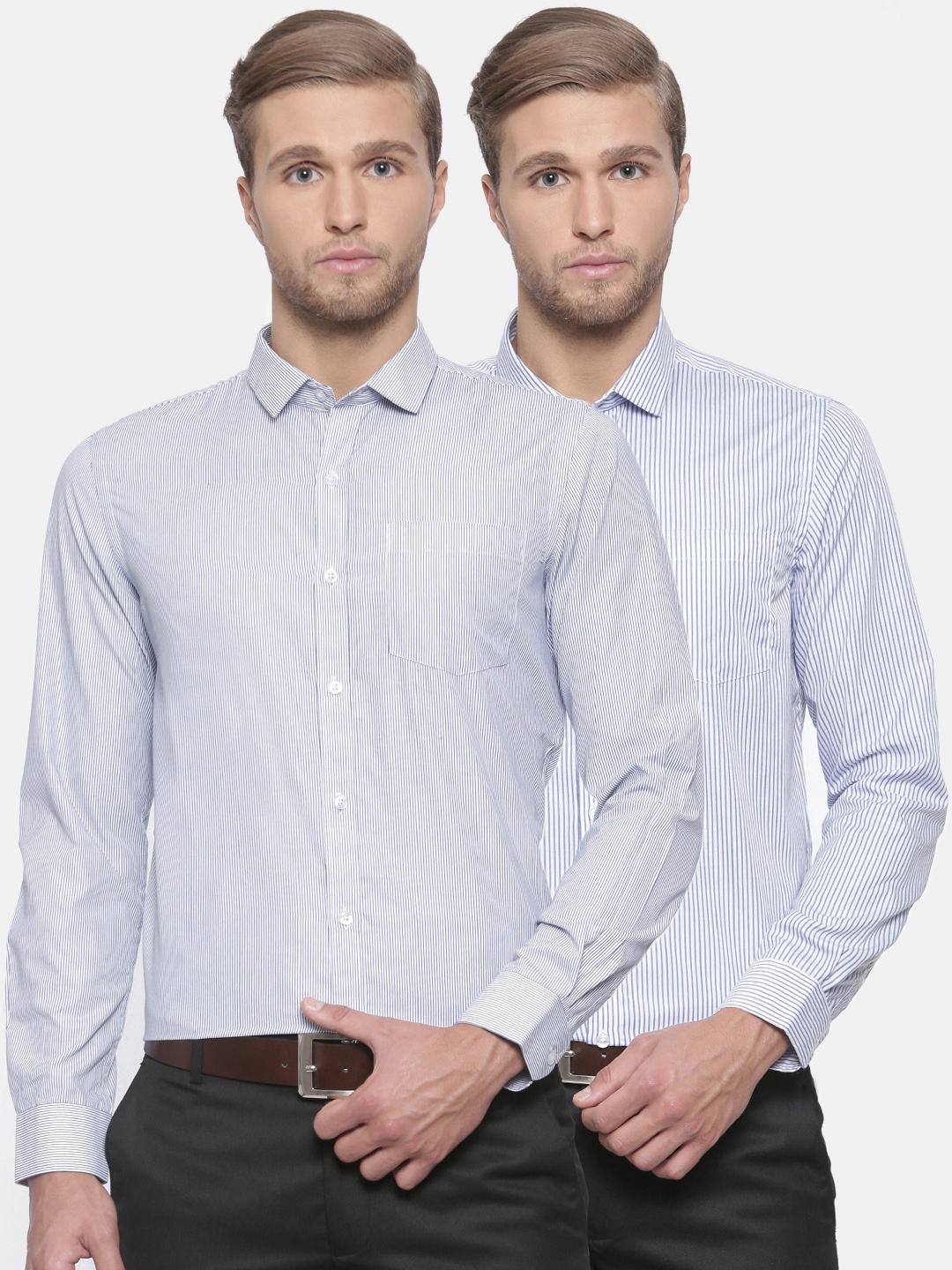 

Excalibur Men Assorted Pack of 2 Contemporary Regular Fit Formal Shirt