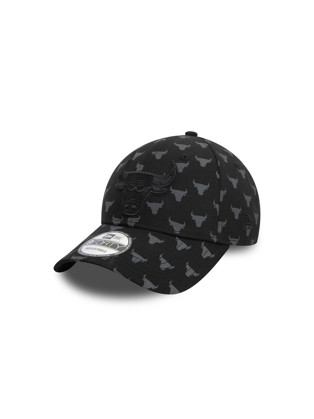 

New Era Team Monogram Black 9FORTY Adjustable Cap