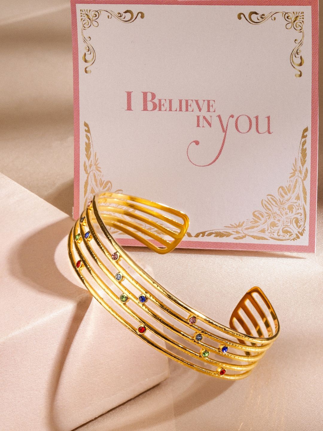 

Rubans Valentine's Gold-Plated Cuff Bracelet