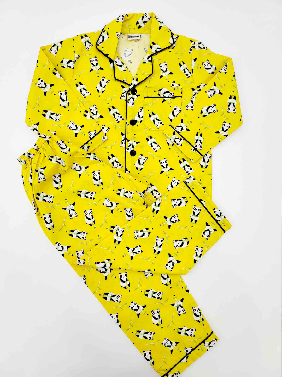

Freesia Array Kids Printed Pure Cotton Night suit, Yellow