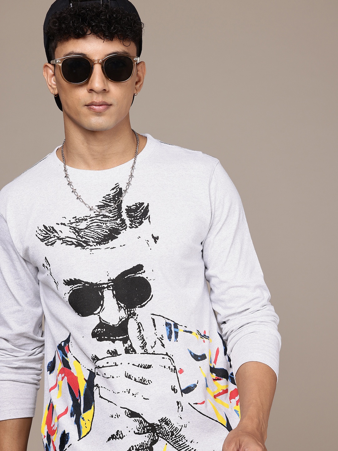 

Moda Rapido Men Conversational Printed T-shirt, White
