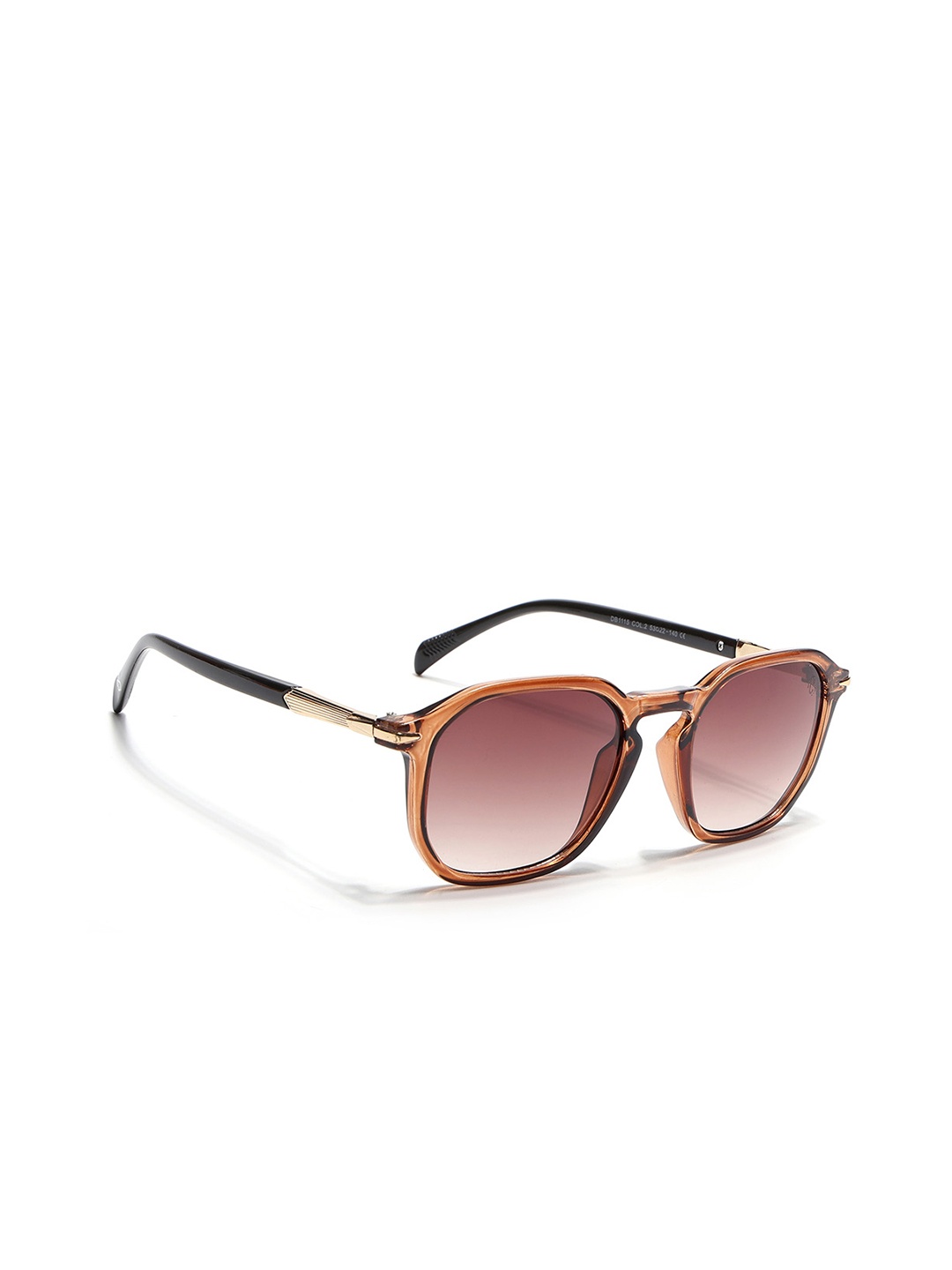 

Eyejack Unisex Square Sunglasses With UV Protected Lens 1115CL1087, Brown