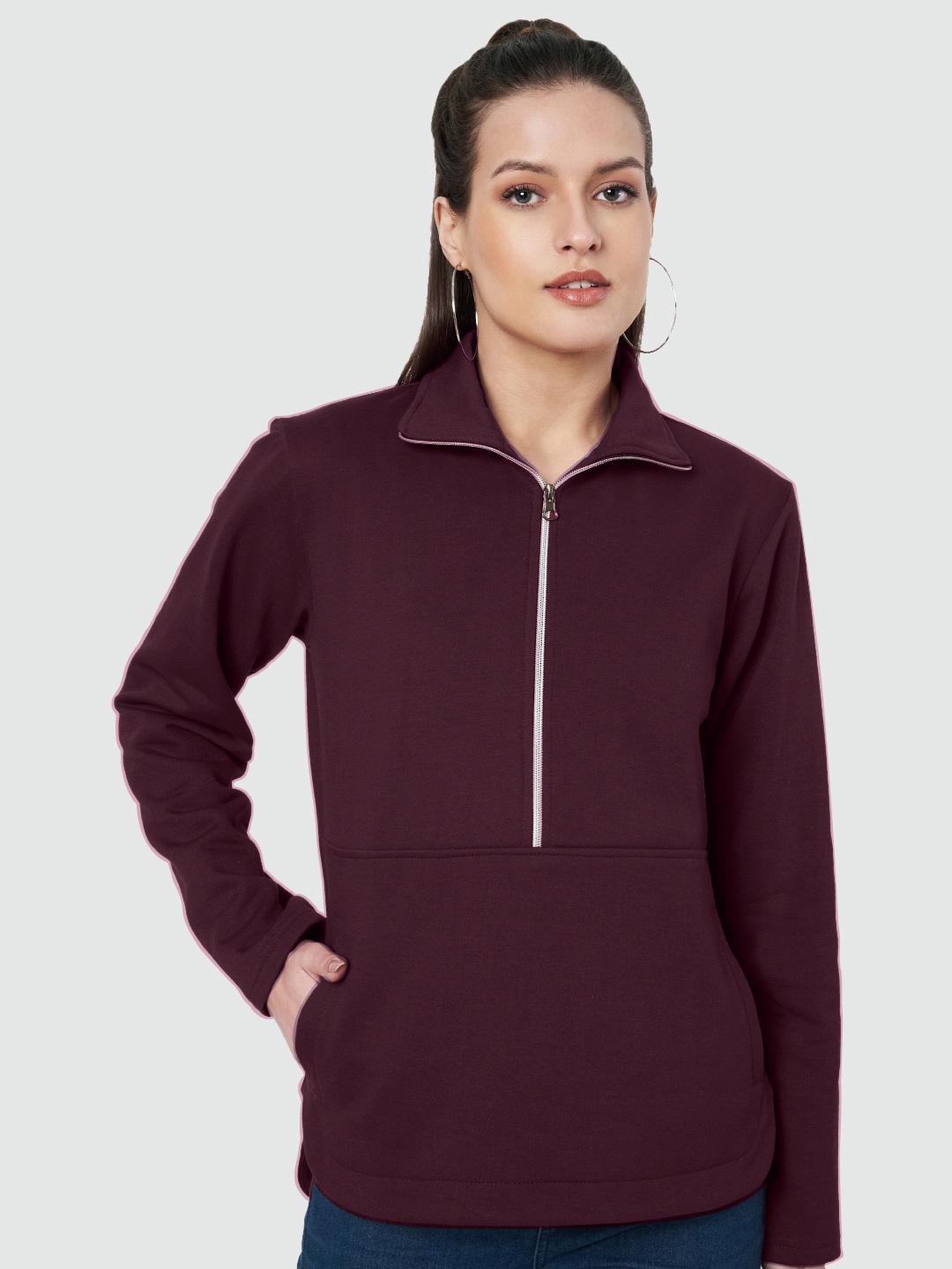 

BRINNS Women Sweatshirt, Burgundy