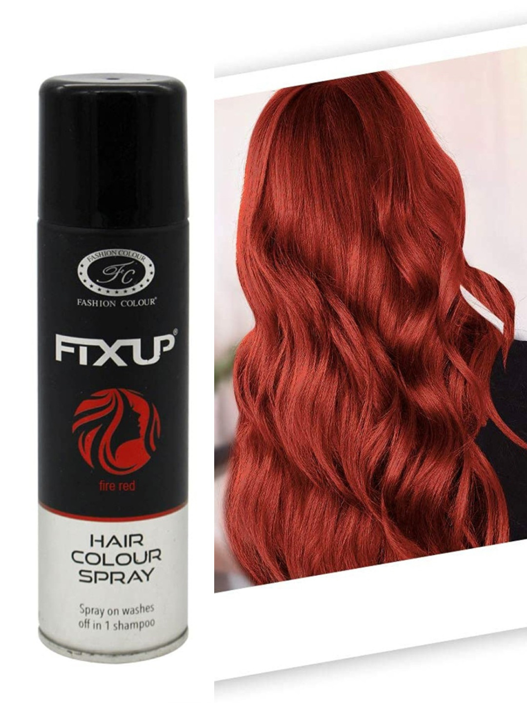 

Fashion Colour Hair Colour Spray- 150 ml, Red