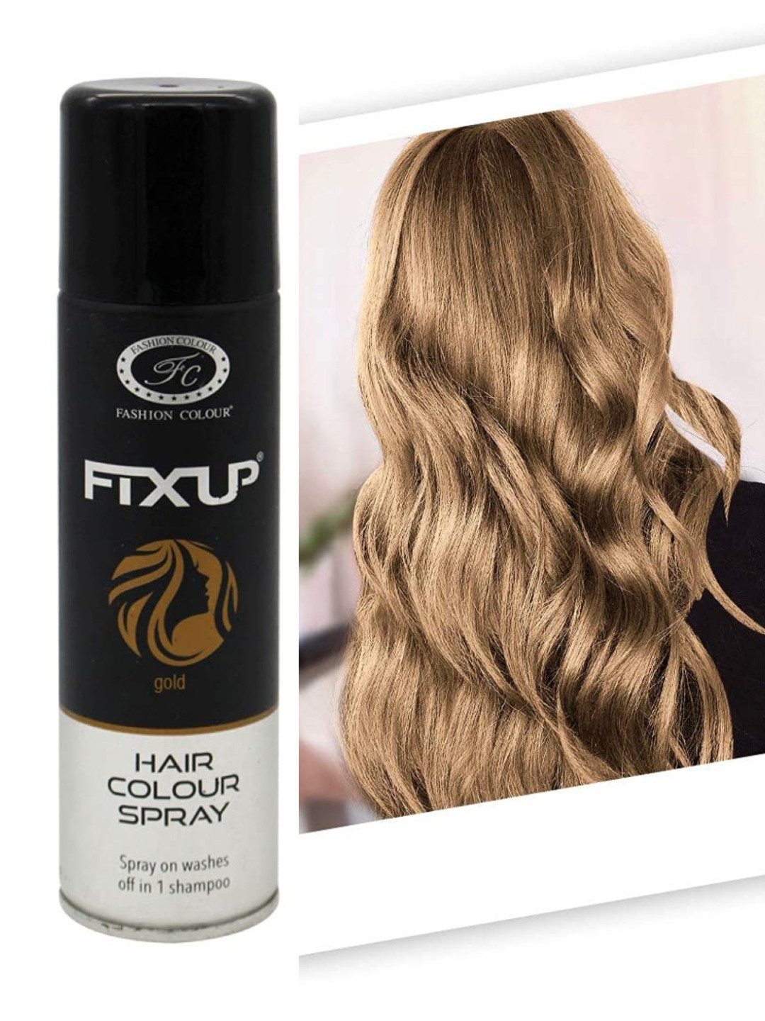 

Fashion Colour Hair Colour Spray - Gold - 150 ml