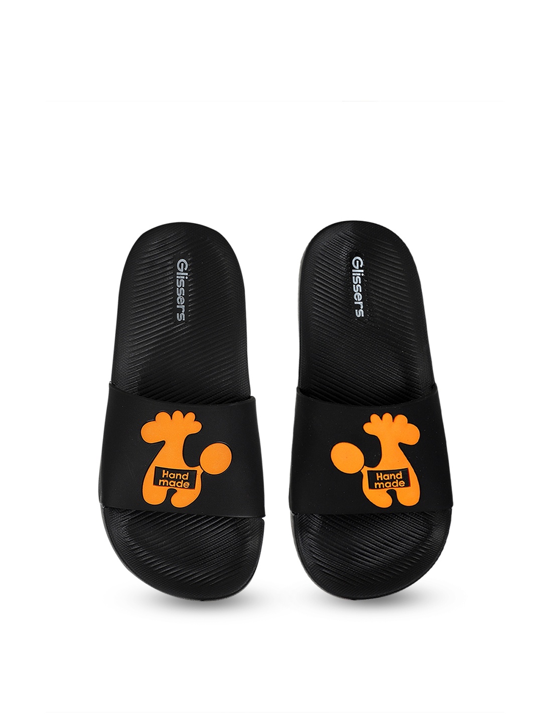 

GLISSERS Kids Self Design Sliders, Black