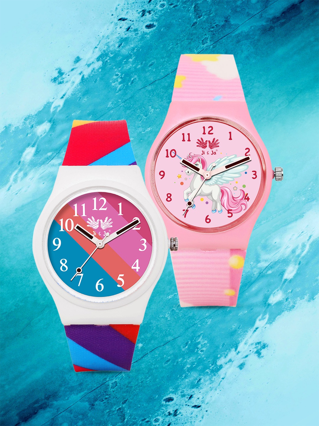 

JI & JA Girls Dial & Straps Analogue Watch JJ117106, Pink