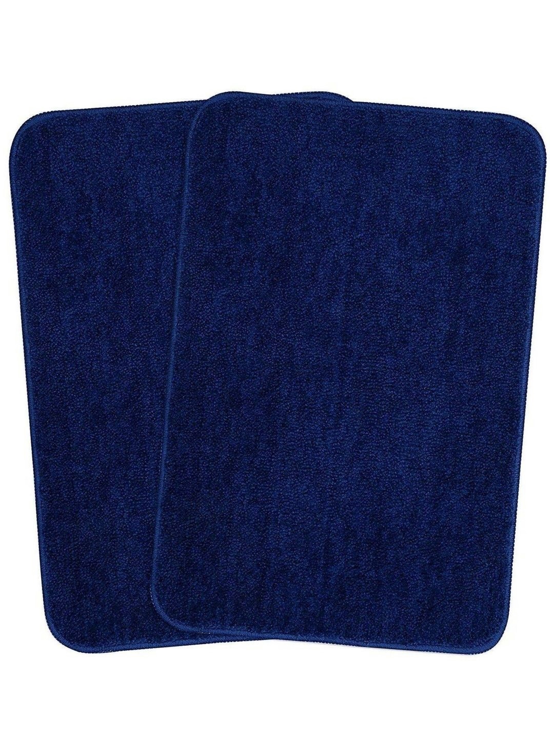 

MAA HOME CONCEPT Blue 2 Pieces Microfiber 1500 GSM Anti Skid Bath Rugs