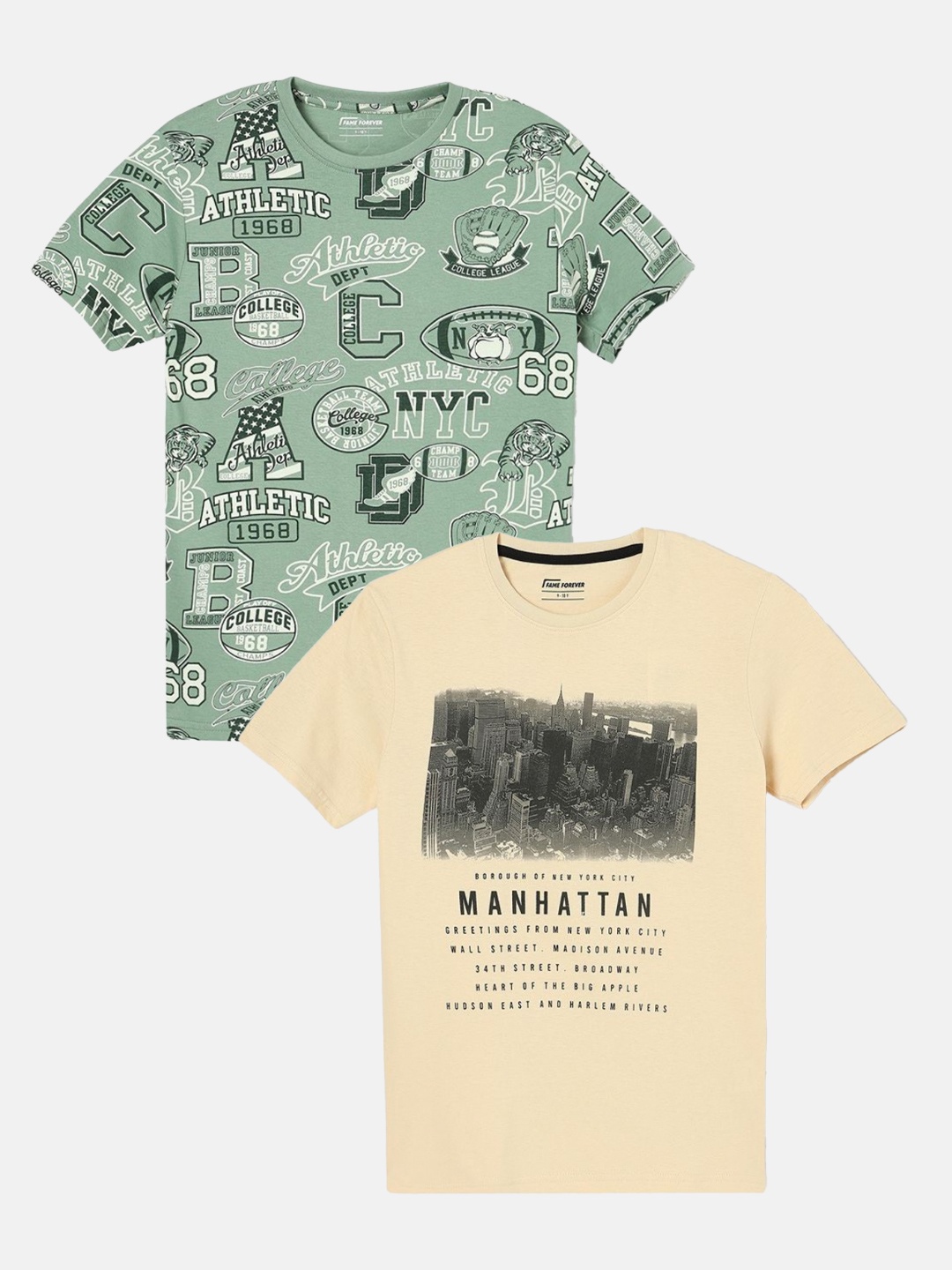 

Fame Forever by Lifestyle Boys Printed T-shirt, Yellow