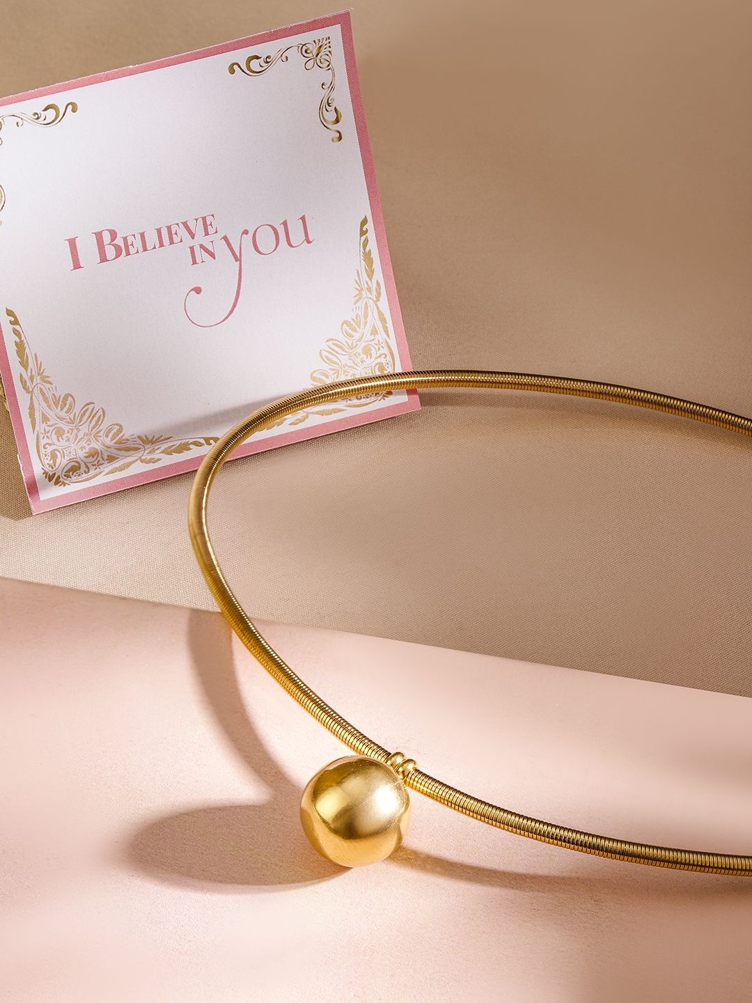 

Rubans Valentine's 22K Gold-Plated Stainless-Steel Tarnish-Free Necklace