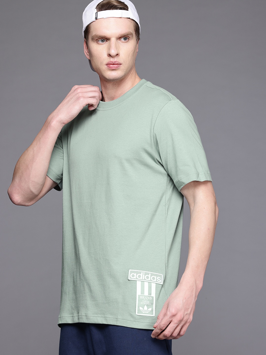 

ADIDAS Originals Pure Cotton Applique Detail T-shirt, Green