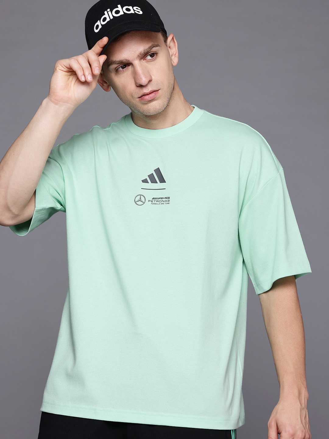 

ADIDAS Men Printed T-shirt, Green