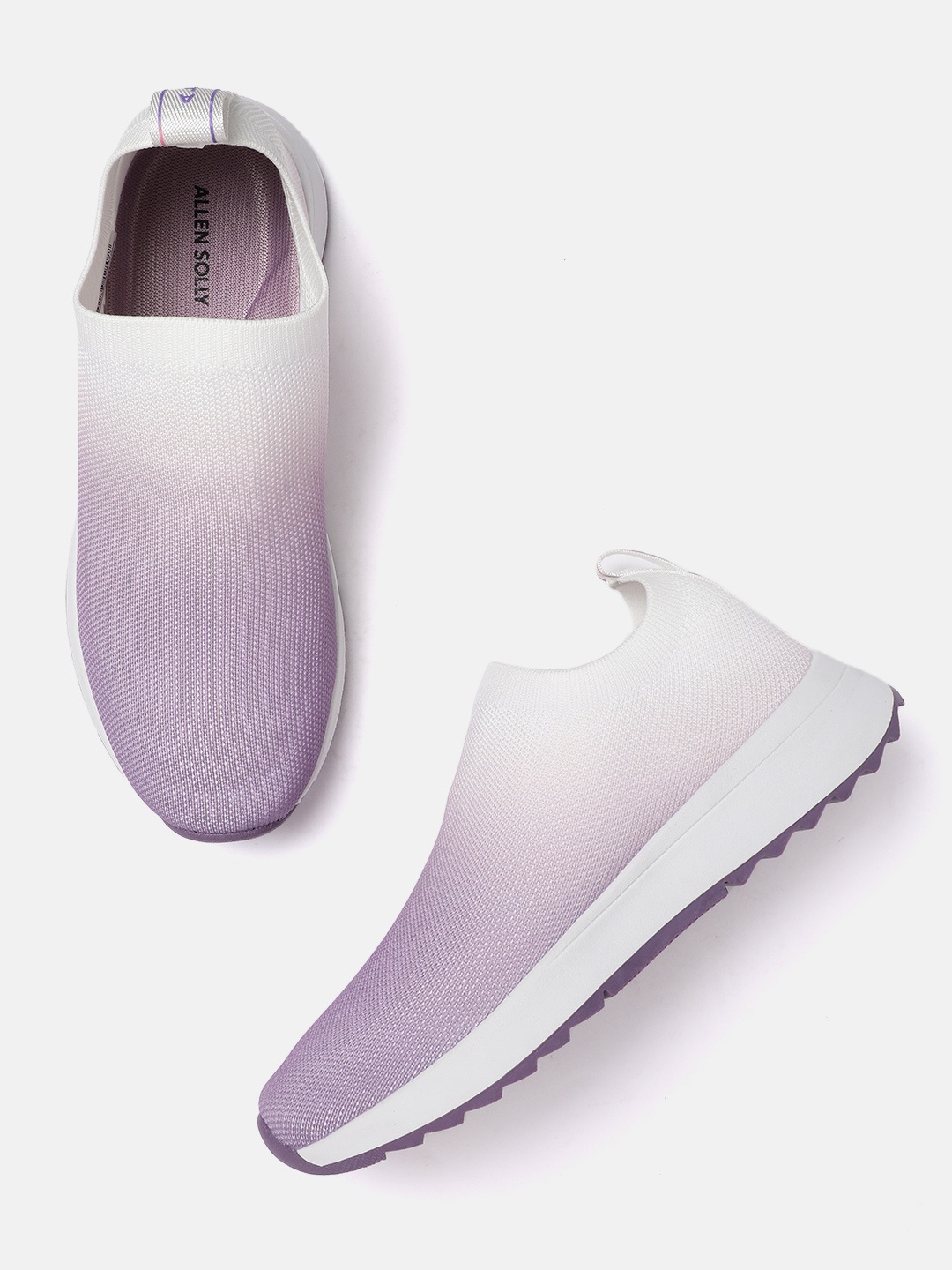 

Allen Solly Women Woven Design Slip-On Sneakers, Purple