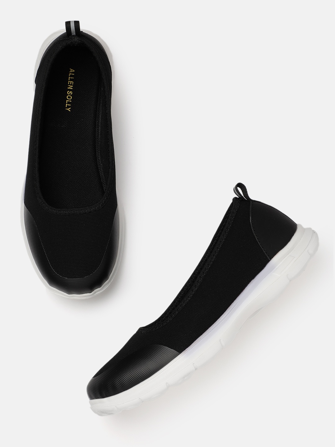 

Allen Solly Women Woven Design Slip-On Shoes, Black