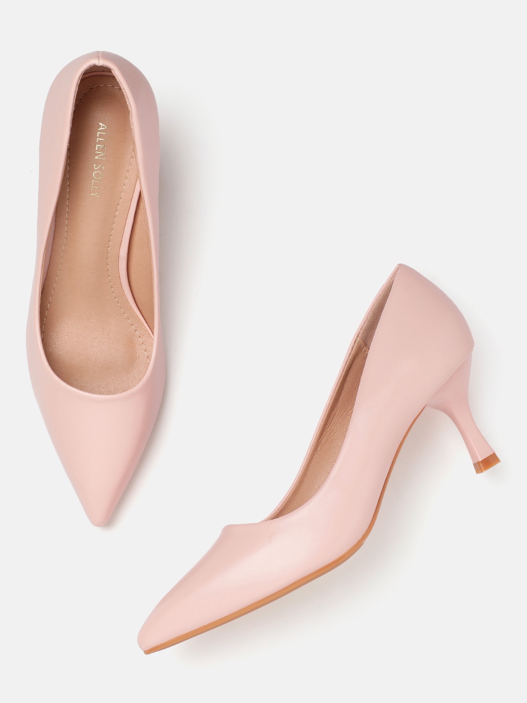 

Allen Solly Pointed Toe Slim Heeled Pumps, Pink