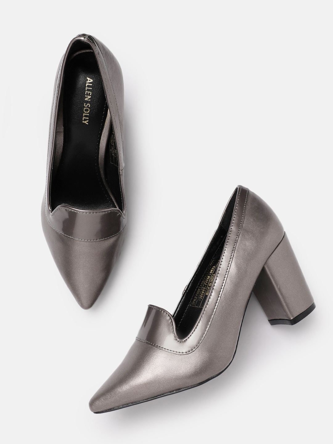 

Allen Solly Block Heeled Pumps, Grey