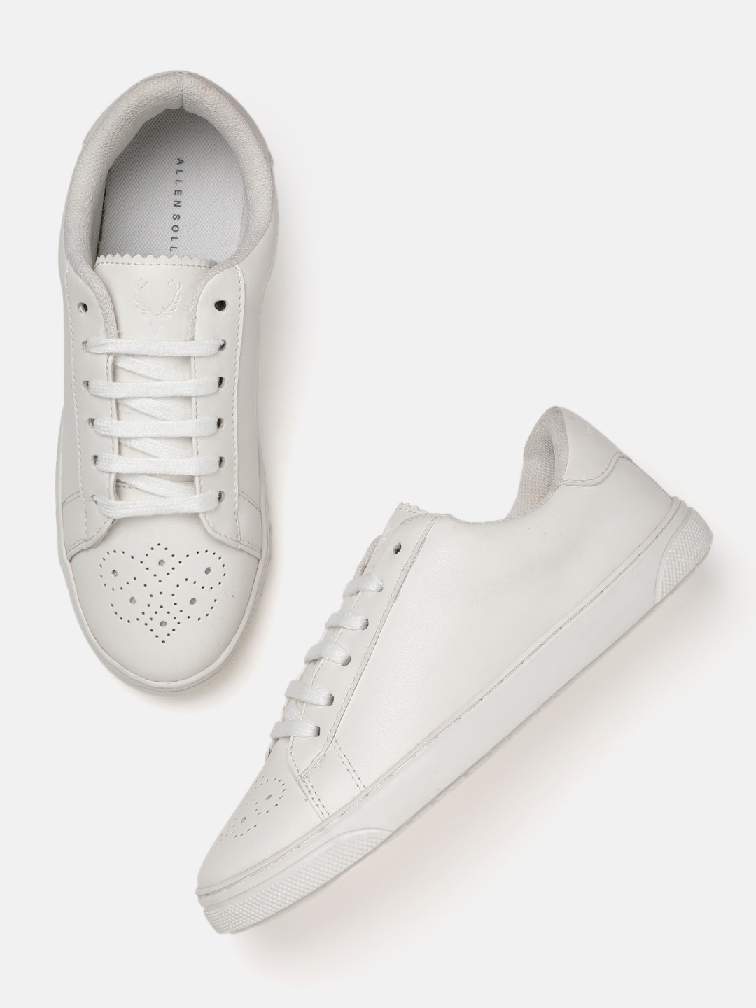 

Allen Solly Women Everyday Sneakers With Perforated Detail, White