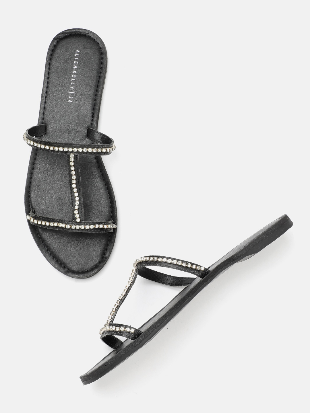 

Allen Solly Women Open Toe Flats, Black