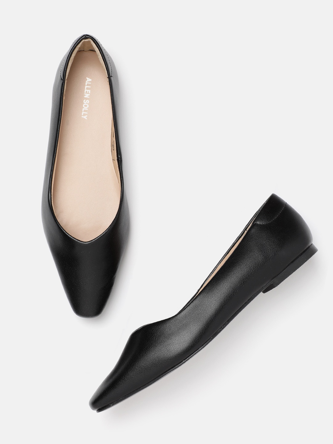 

Allen Solly Pointed Toe Ballerinas, Black