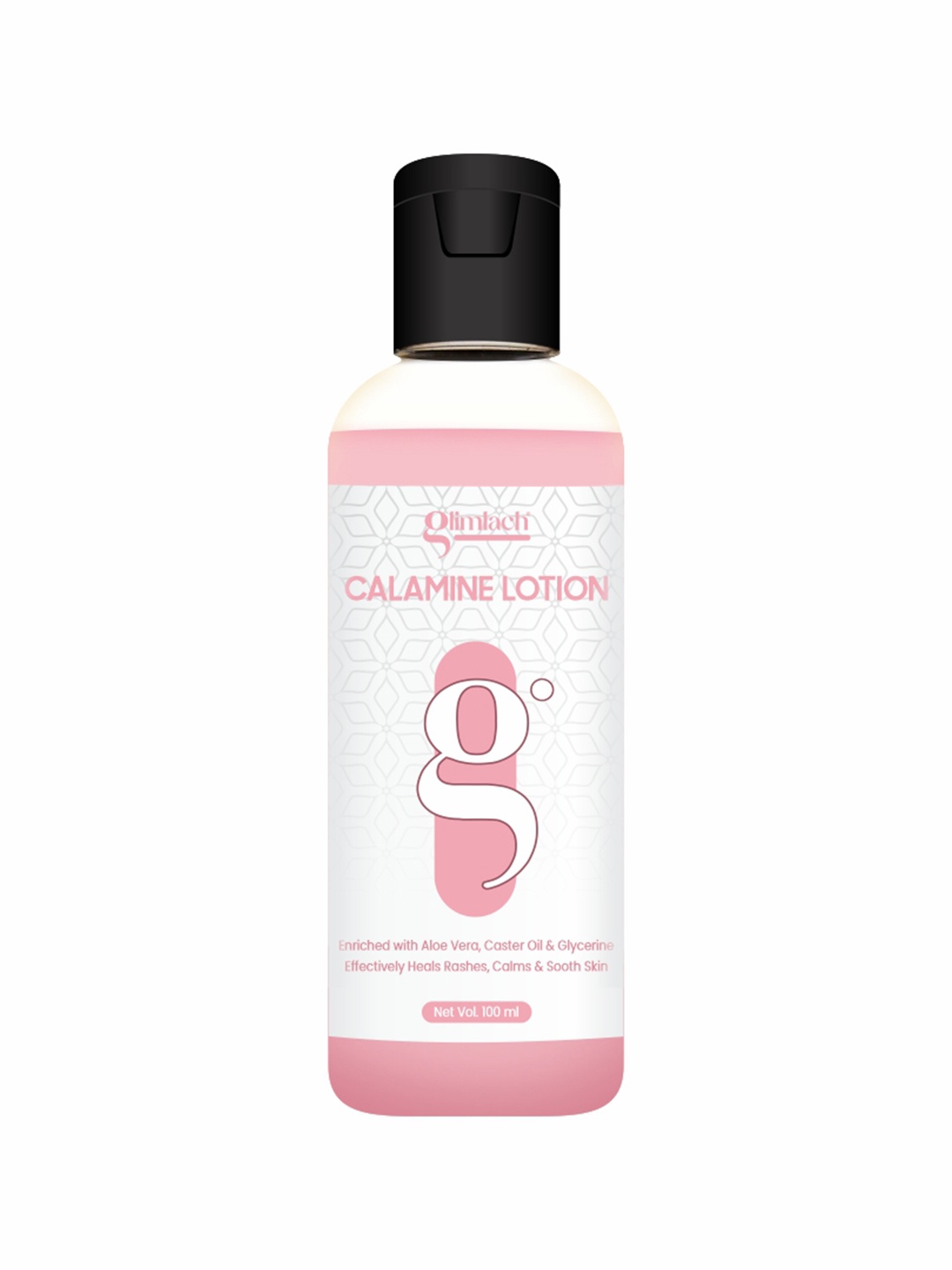 

GLIMLACH Calamine Lotion With Aloevera For Glowing Skin - 100 ml, Pink