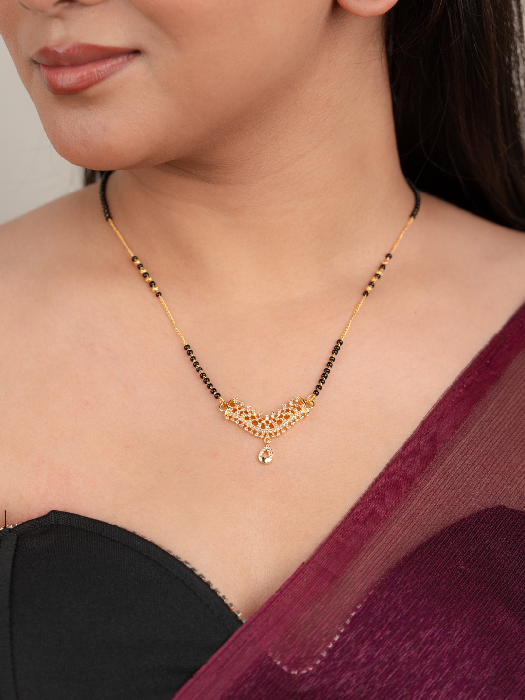

Zeraki Jewels Gold-Plated Mangalsutra