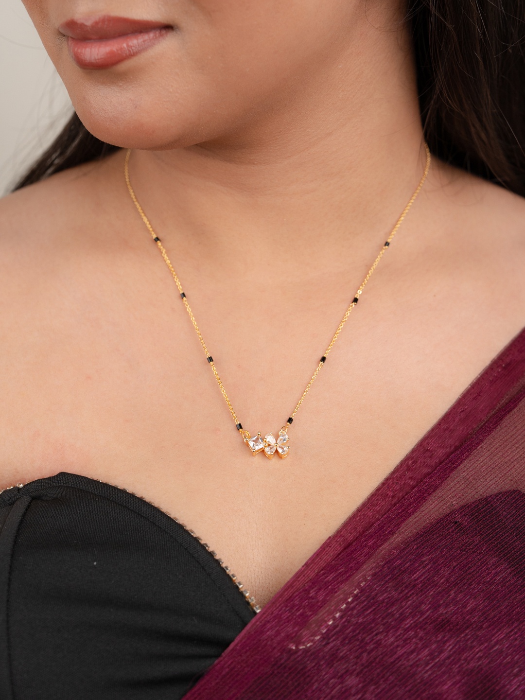 

Zeraki Jewels Gold-Plated Mangalsutra