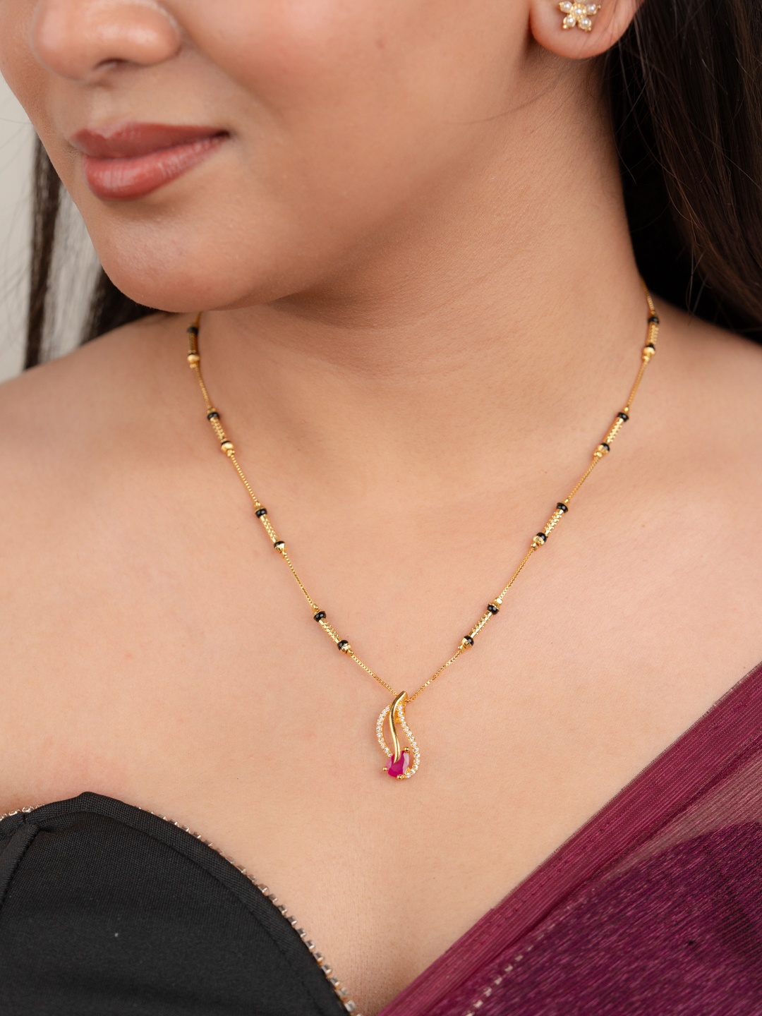 

Zeraki Jewels Gold-Plated Mangalsutra