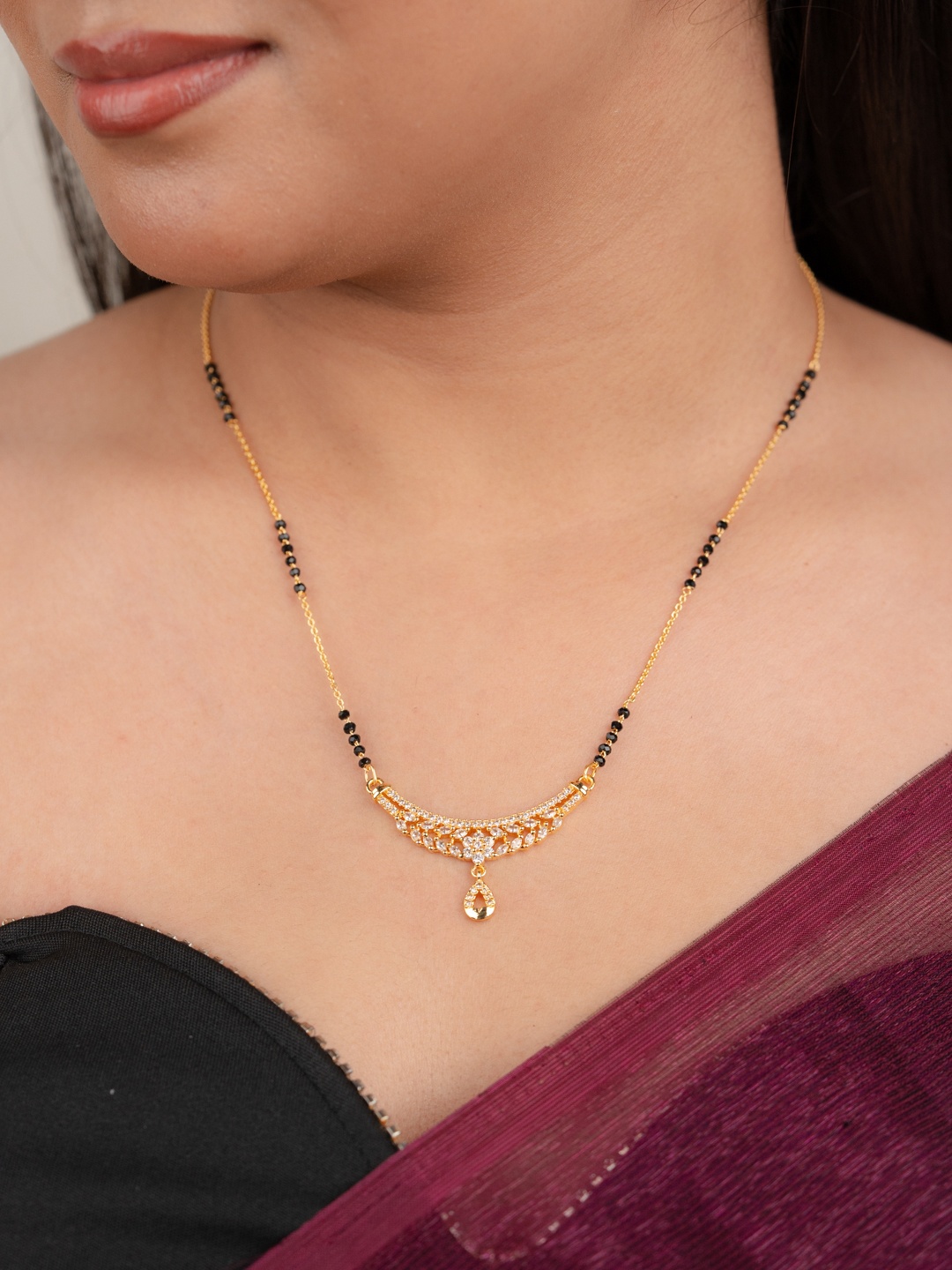 

Zeraki Jewels Gold-Plated Mangalsutra