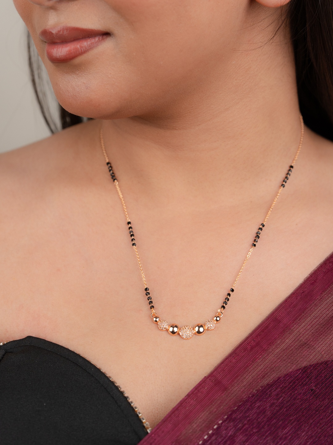 

Zeraki Jewels Gold-Plated Mangalsutra