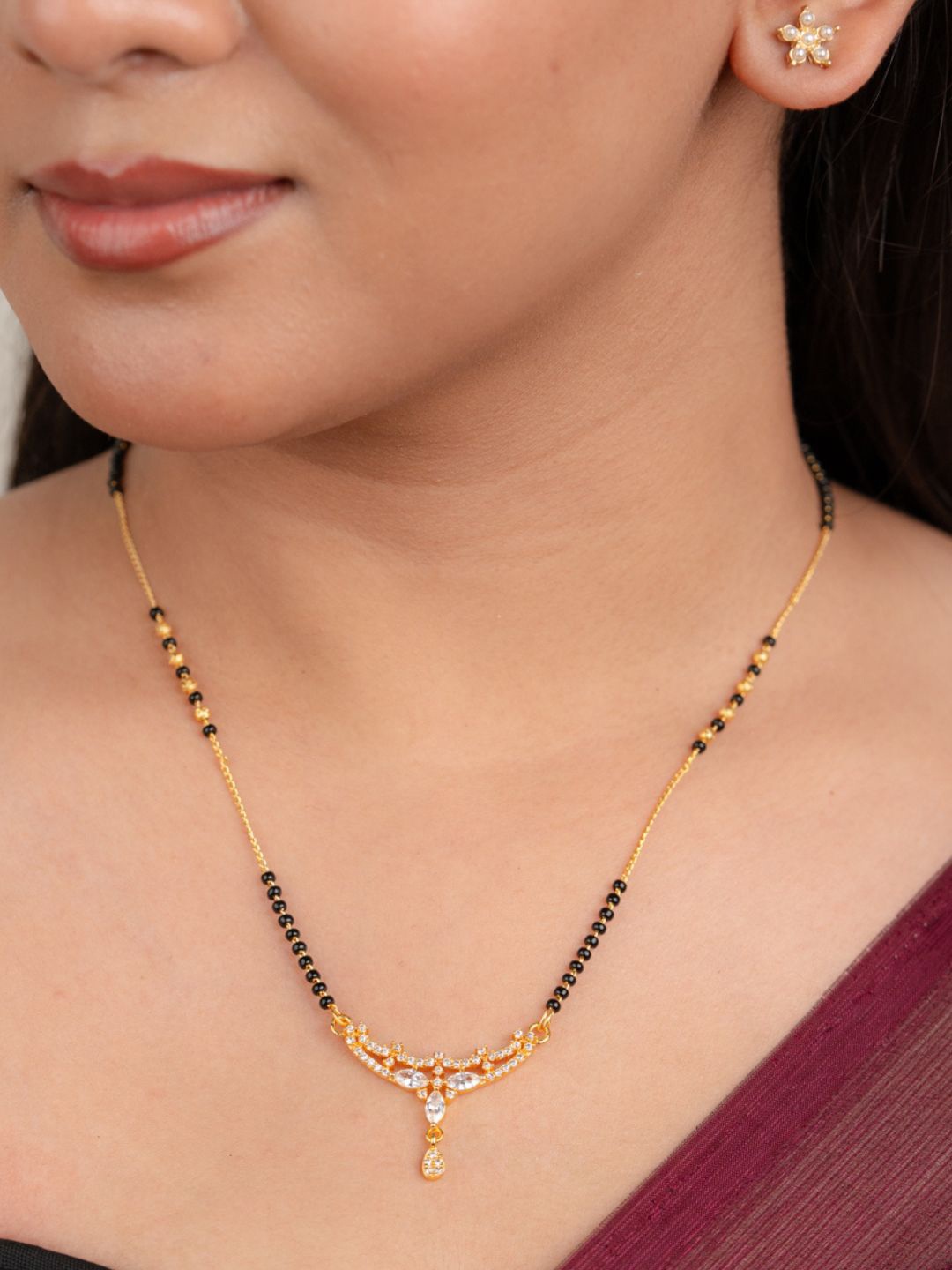 

Zeraki Jewels Gold-Plated Mangalsutra