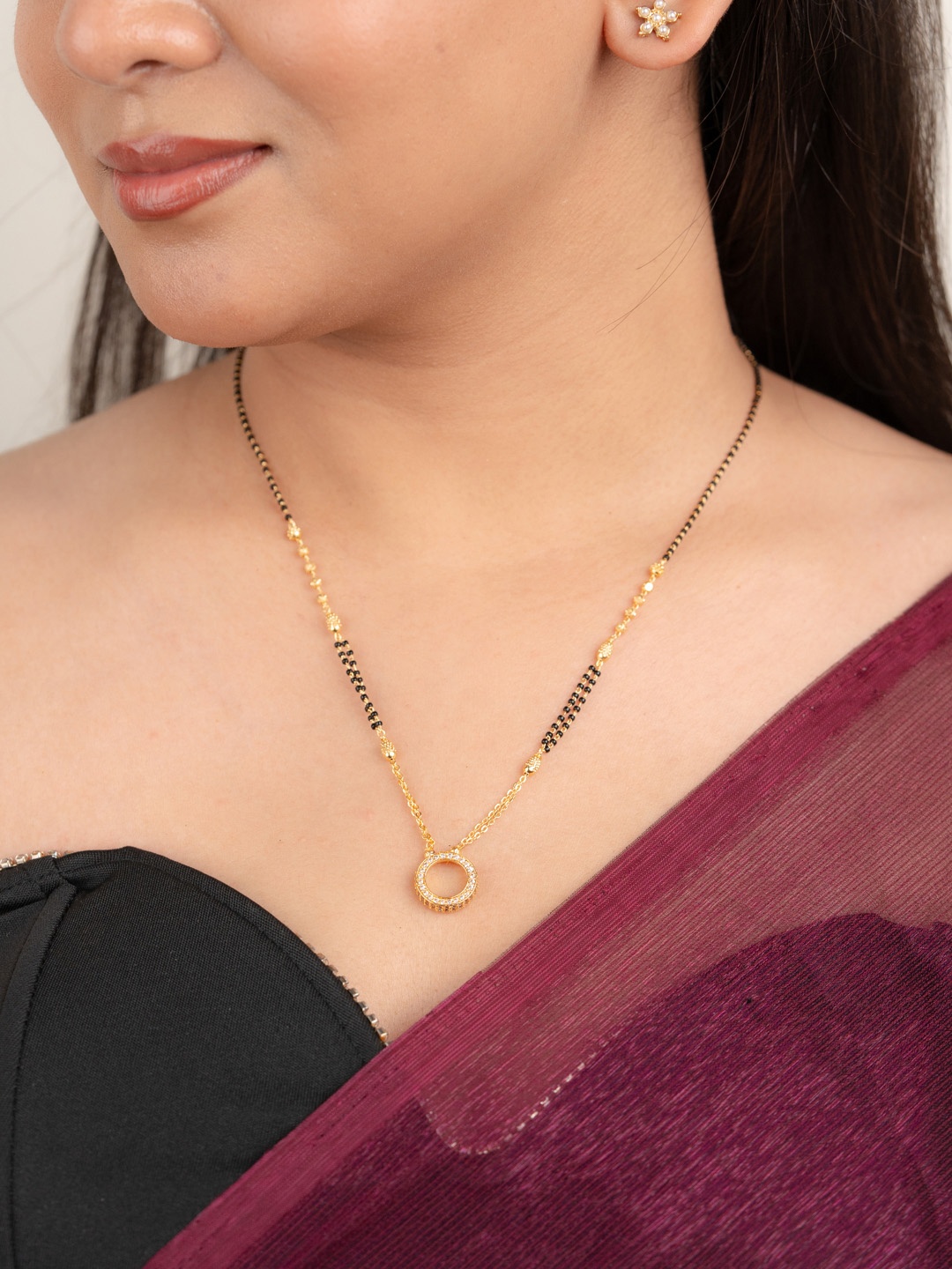 

Zeraki Jewels Gold-Plated Mangalsutra