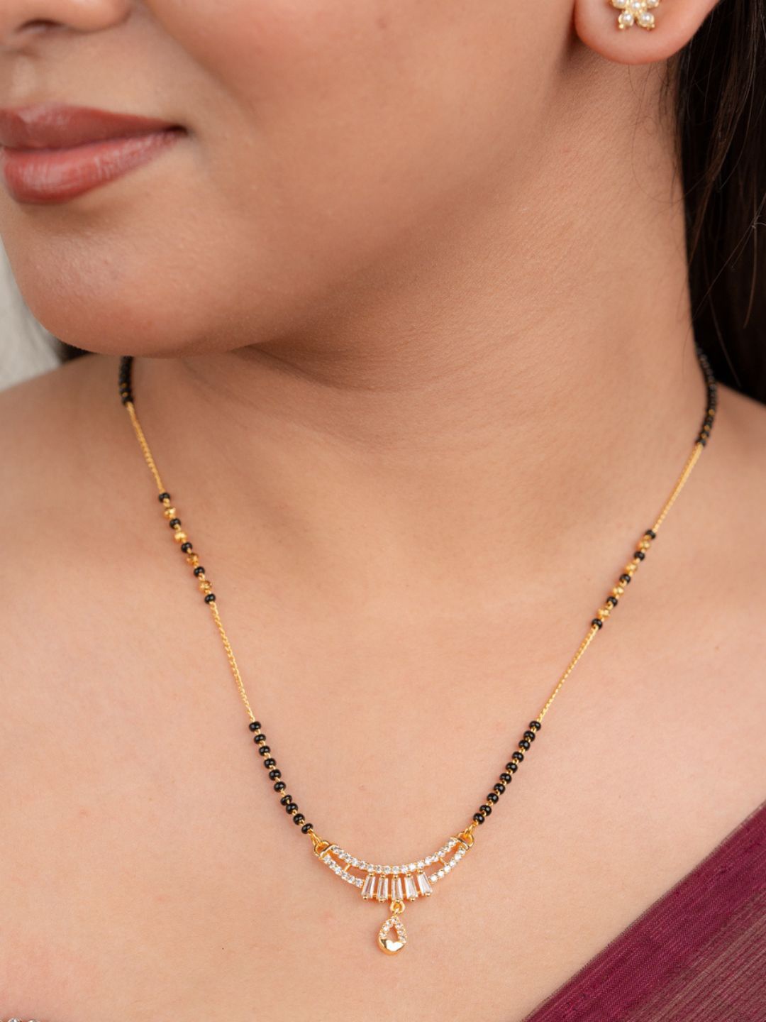 

Zeraki Jewels Gold-Plated Mangalsutra