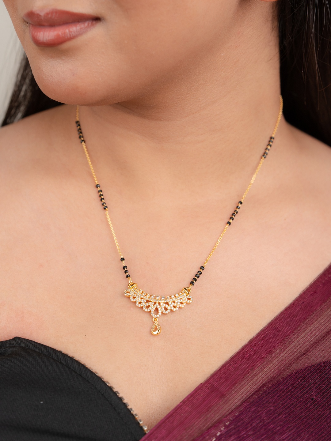 

Zeraki Jewels Gold-Plated Mangalsutra