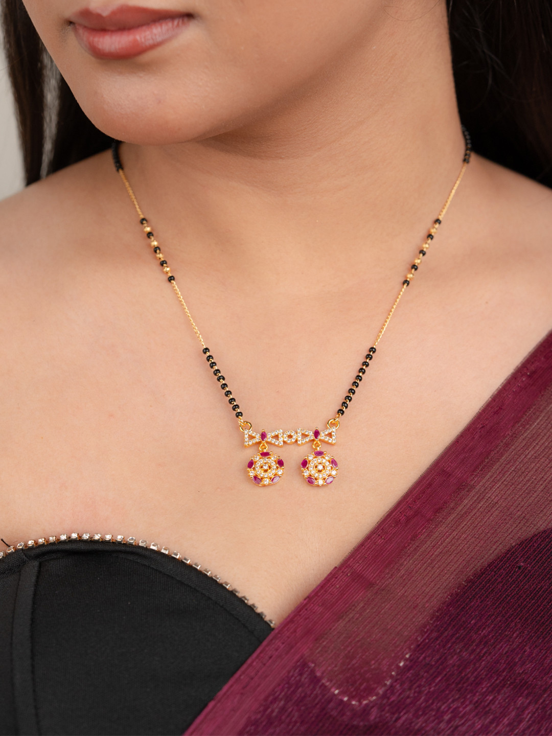 

Zeraki Jewels Gold-Plated Mangalsutra
