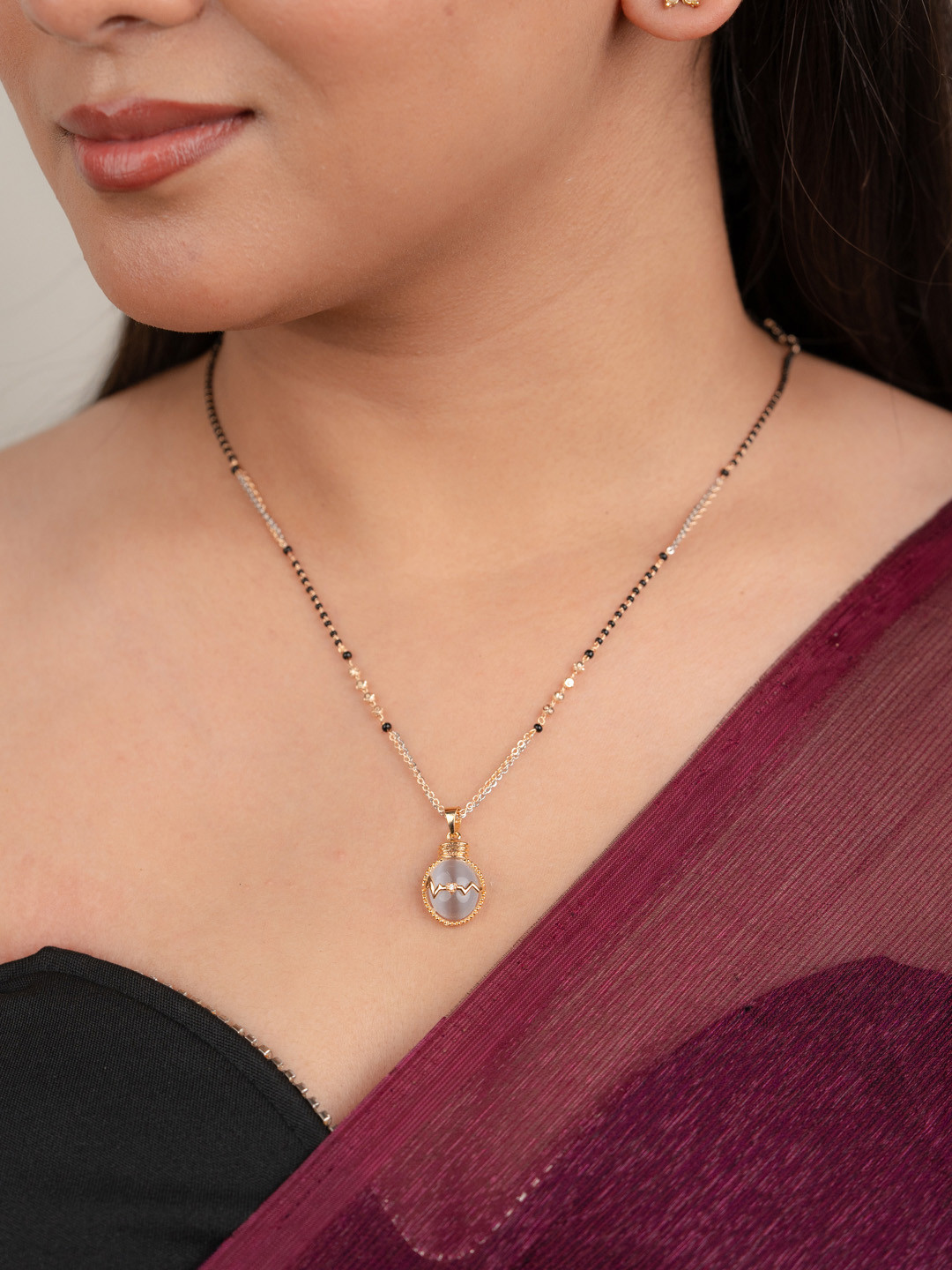 

Zeraki Jewels Gold-Plated Mangalsutra